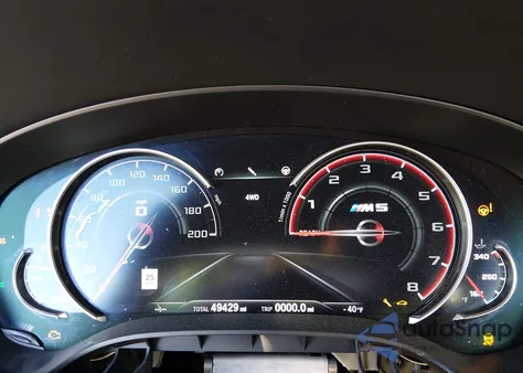 2019 BMW M5 Competition из США, поврежденный, VIN WBSJF0C54KB285456